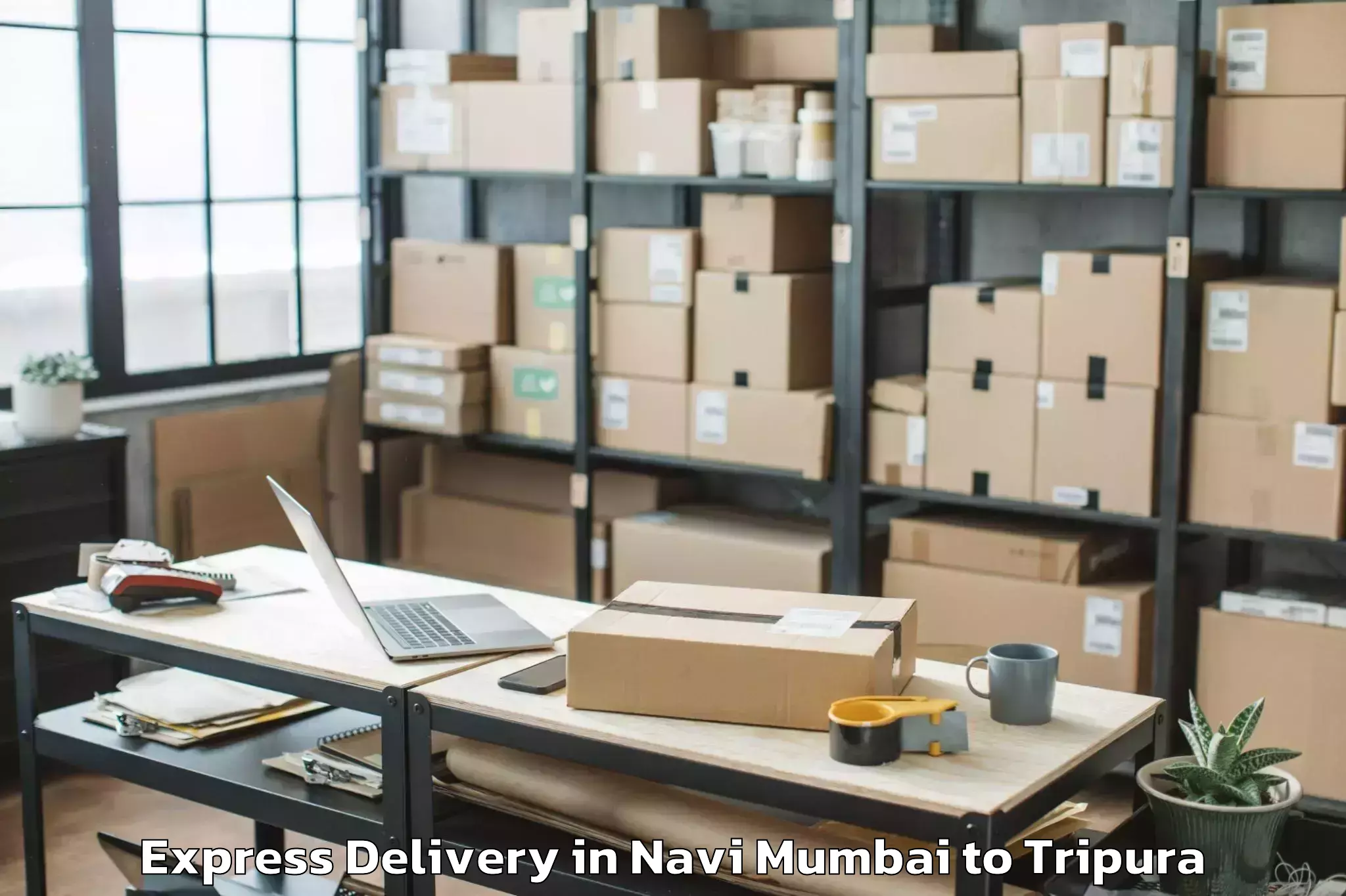 Easy Navi Mumbai to Amarpur Express Delivery Booking